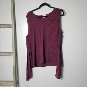 LOFT OUTLET WOMEN'S DRESSY SLEEVELESS BLOUSE SIZE XL